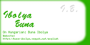 ibolya buna business card